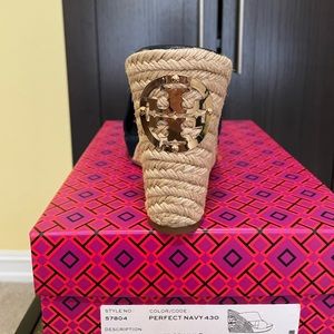 New suede platform wedge